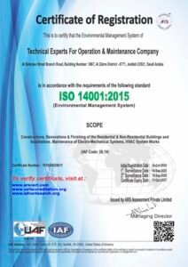 ISO 14001 -2015 R0 Tech experts Ro